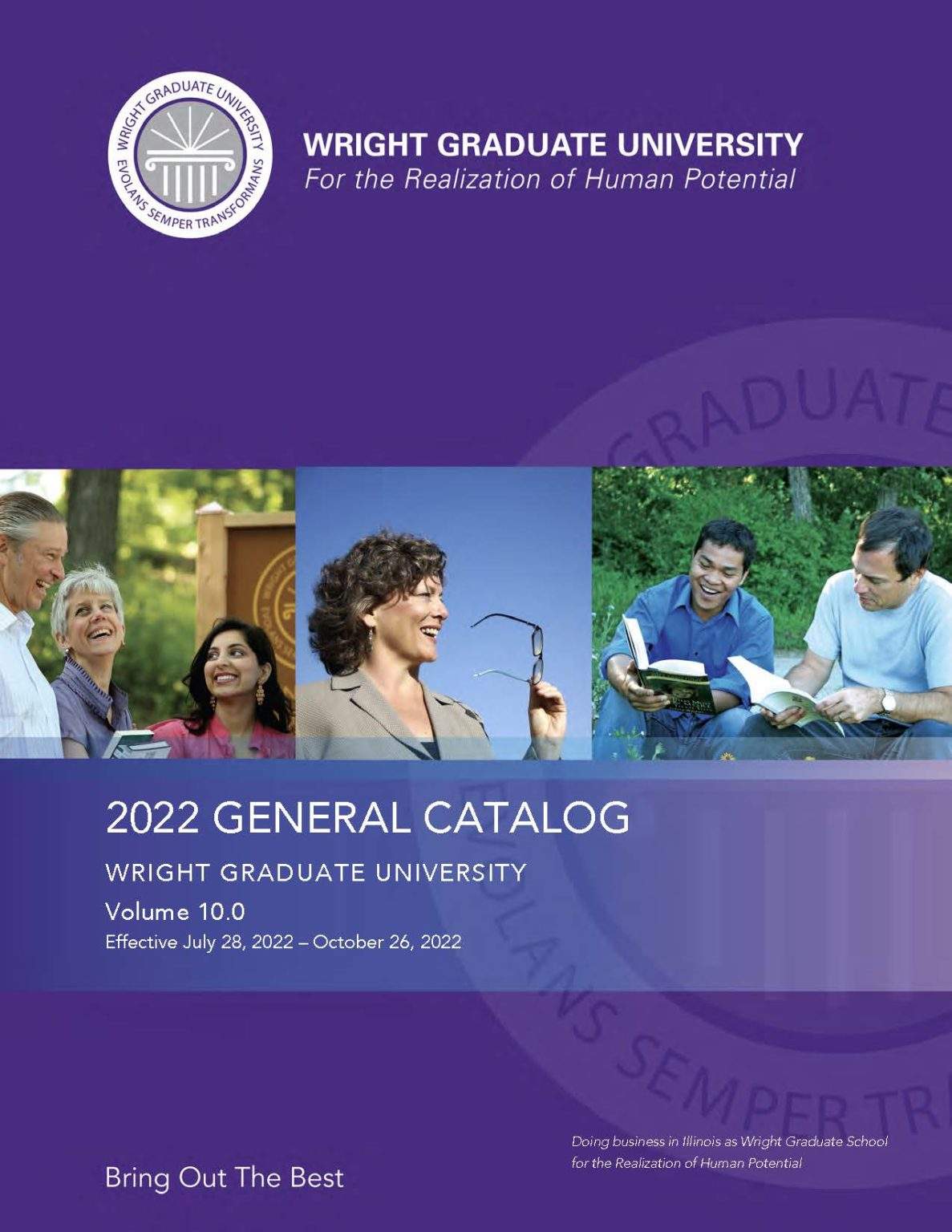 Academic Catalog Wright Graduate University